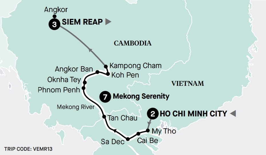 luxury mekong map